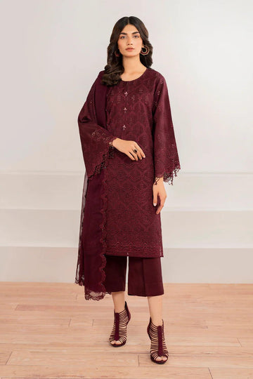 Baroque | Stitched New | EMBROIDERED CHIFFON UF-690 - House Of Anaya