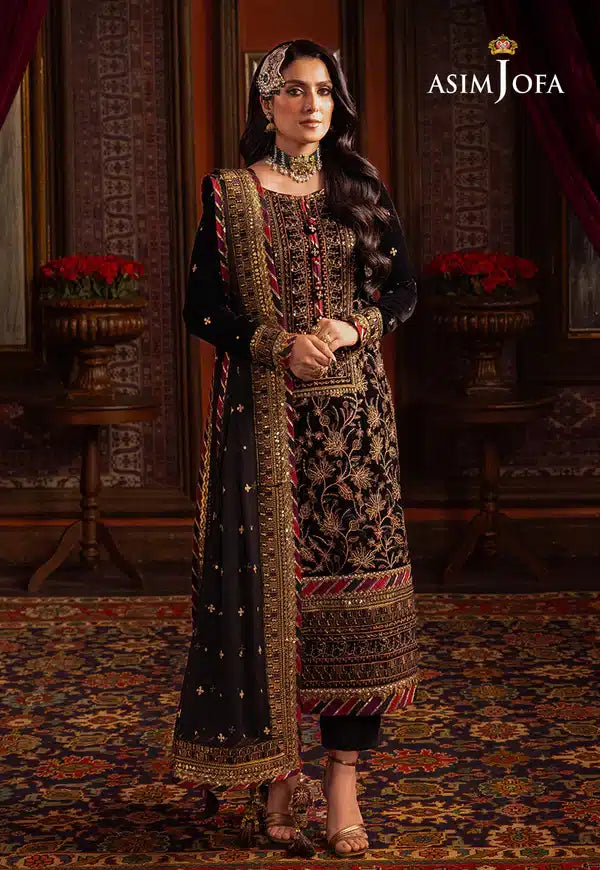 Asim Jofa | Makhmal Wedding Velvet 23 | AJMM-08 - House Of Anaya