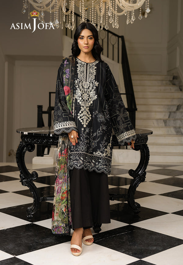 Asim Jofa | Summer Rhapsody | AJMCH-12 EMBROIDERED LAWN
