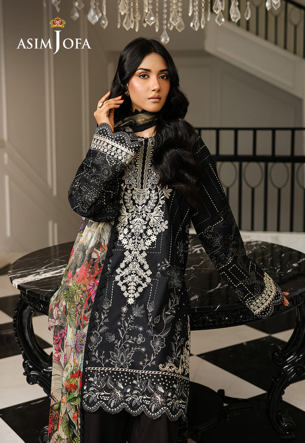 Asim Jofa | Summer Rhapsody | AJMCH-12 EMBROIDERED LAWN
