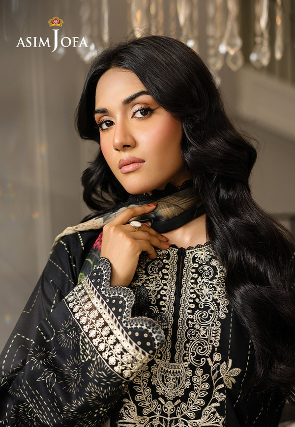 Asim Jofa | Summer Rhapsody | AJMCH-12 EMBROIDERED LAWN