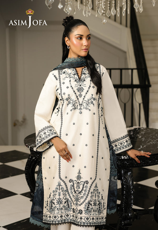 Asim Jofa | Summer Rhapsody |  AJMCH-02 EMBROIDERED CAMBRIC