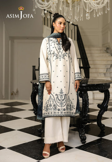 Asim Jofa | Summer Rhapsody |  AJMCH-02 EMBROIDERED CAMBRIC