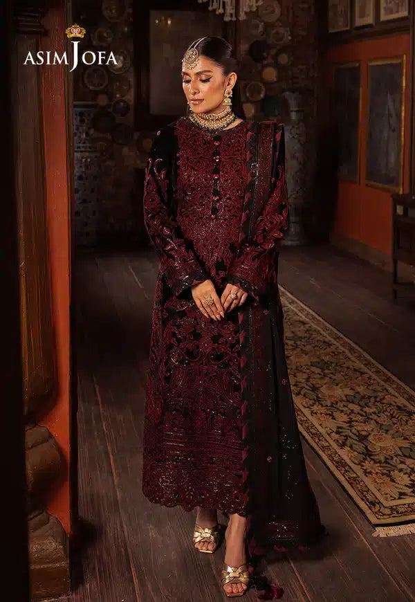 Asim Jofa | Makhmal Wedding Velvet 23 | AJMM-12 - House Of Anaya