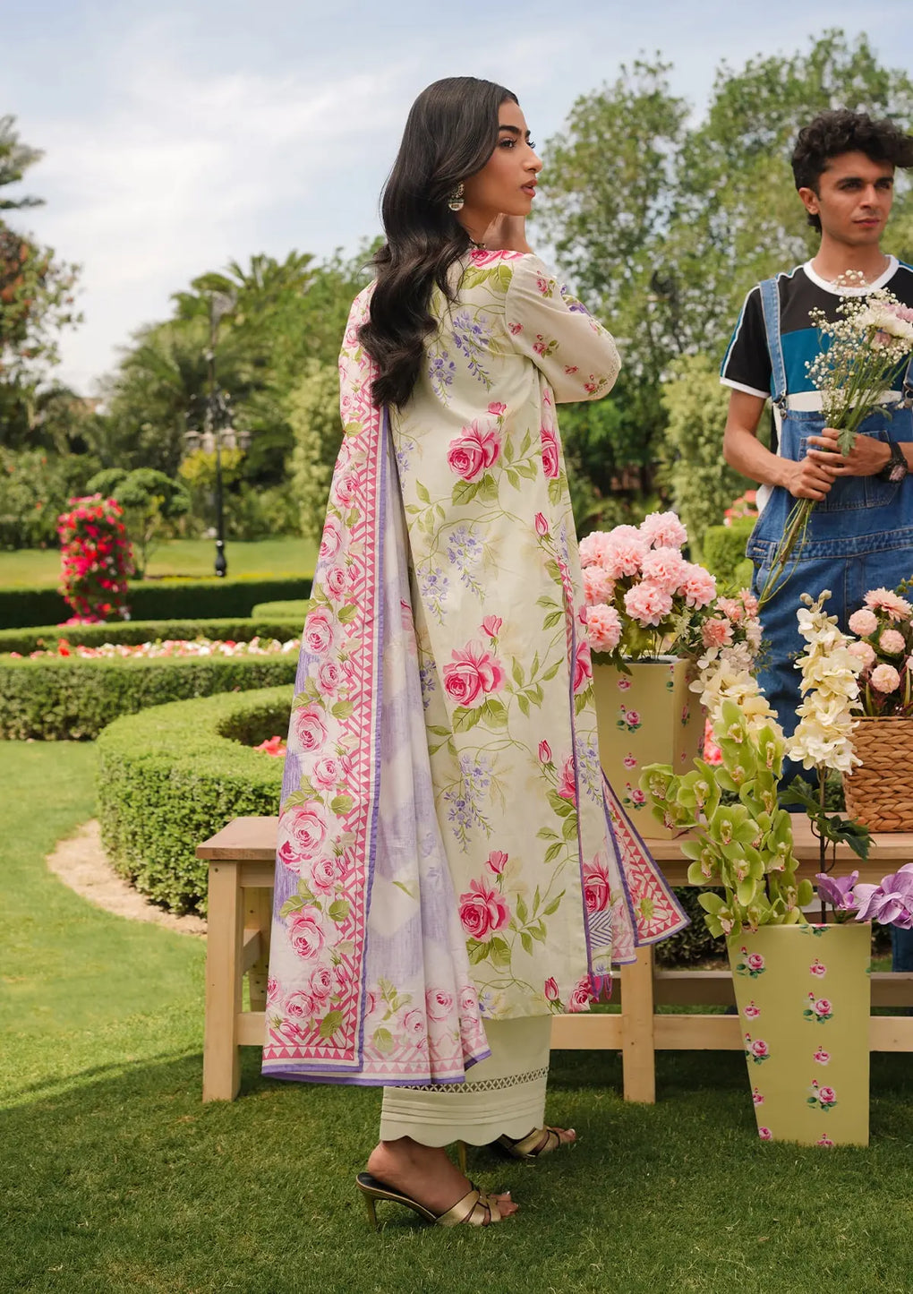 Elaf Premium | Printed Collection 24 | EEP-03B - Meadow Magic - House Of Anaya