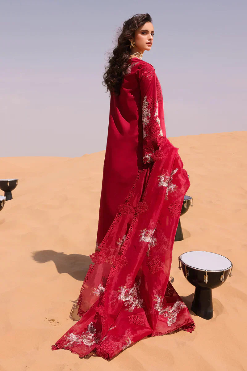 Qalamkar | Chikankari Eid Edit 24 | KM-05 AMANDINE - House Of Anaya