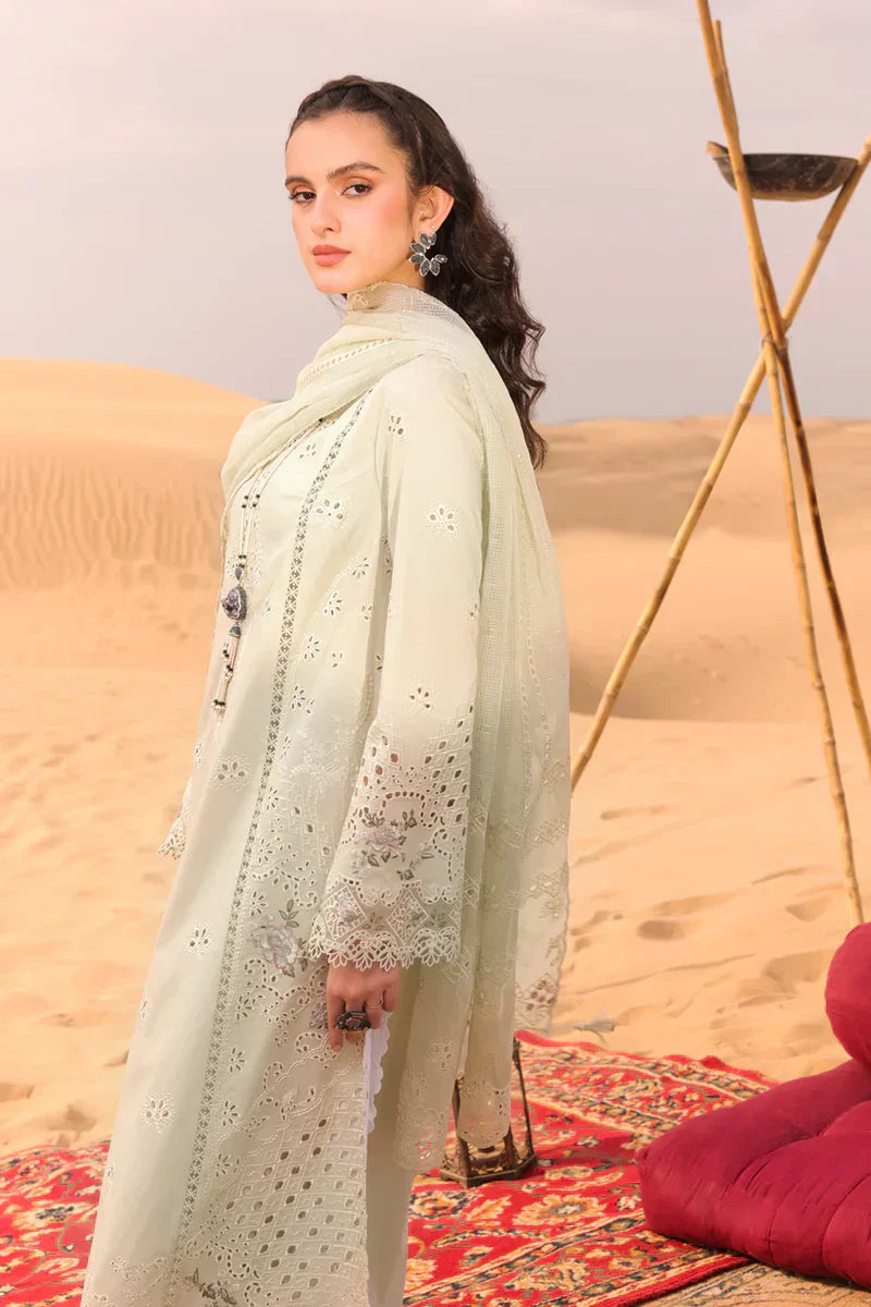 Qalamkar | Chikankari Eid Edit 24 | KM-04 SORCHA - House Of Anaya