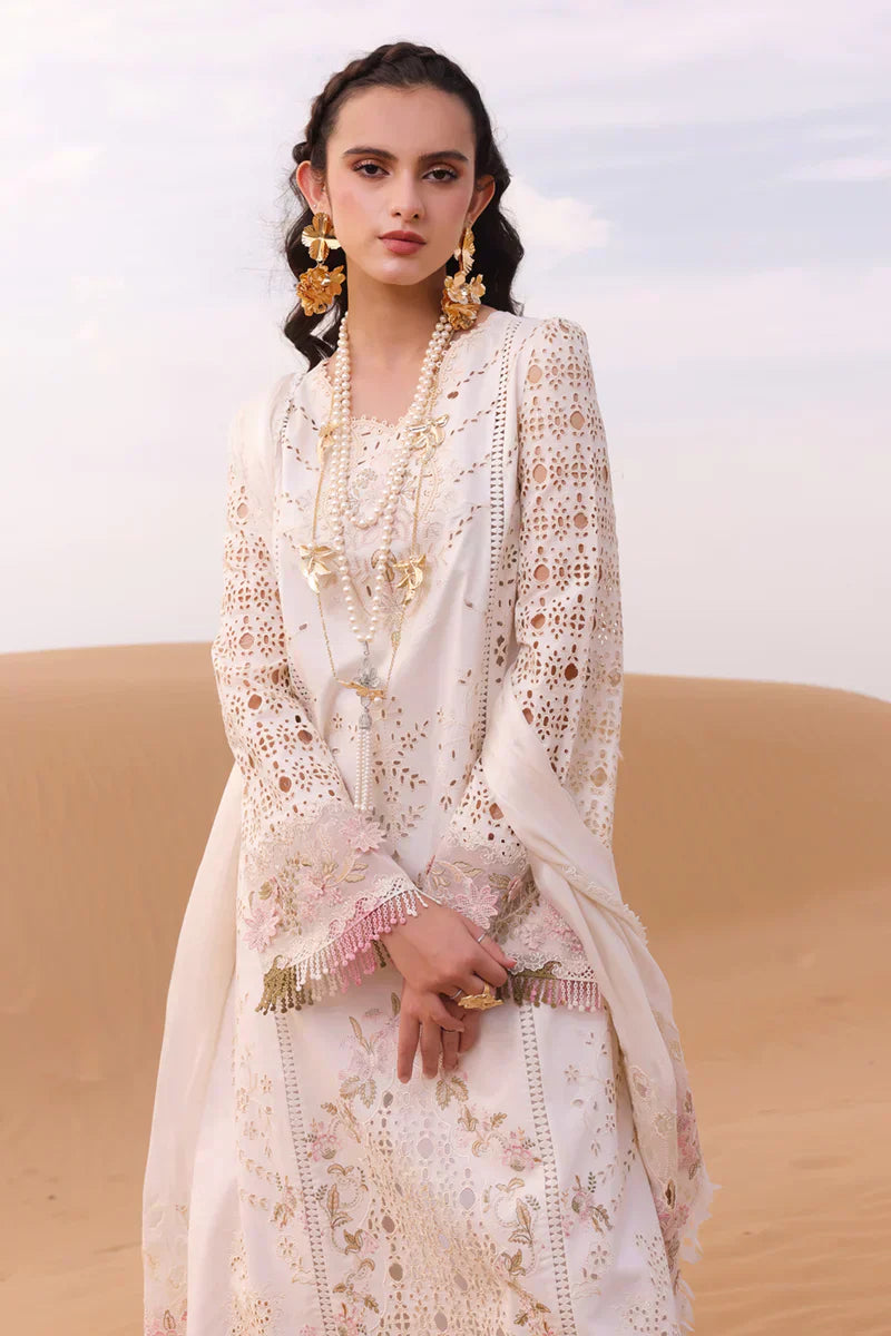Qalamkar | Chikankari Eid Edit 24 | KM-02 SAOIRSE - House Of Anaya