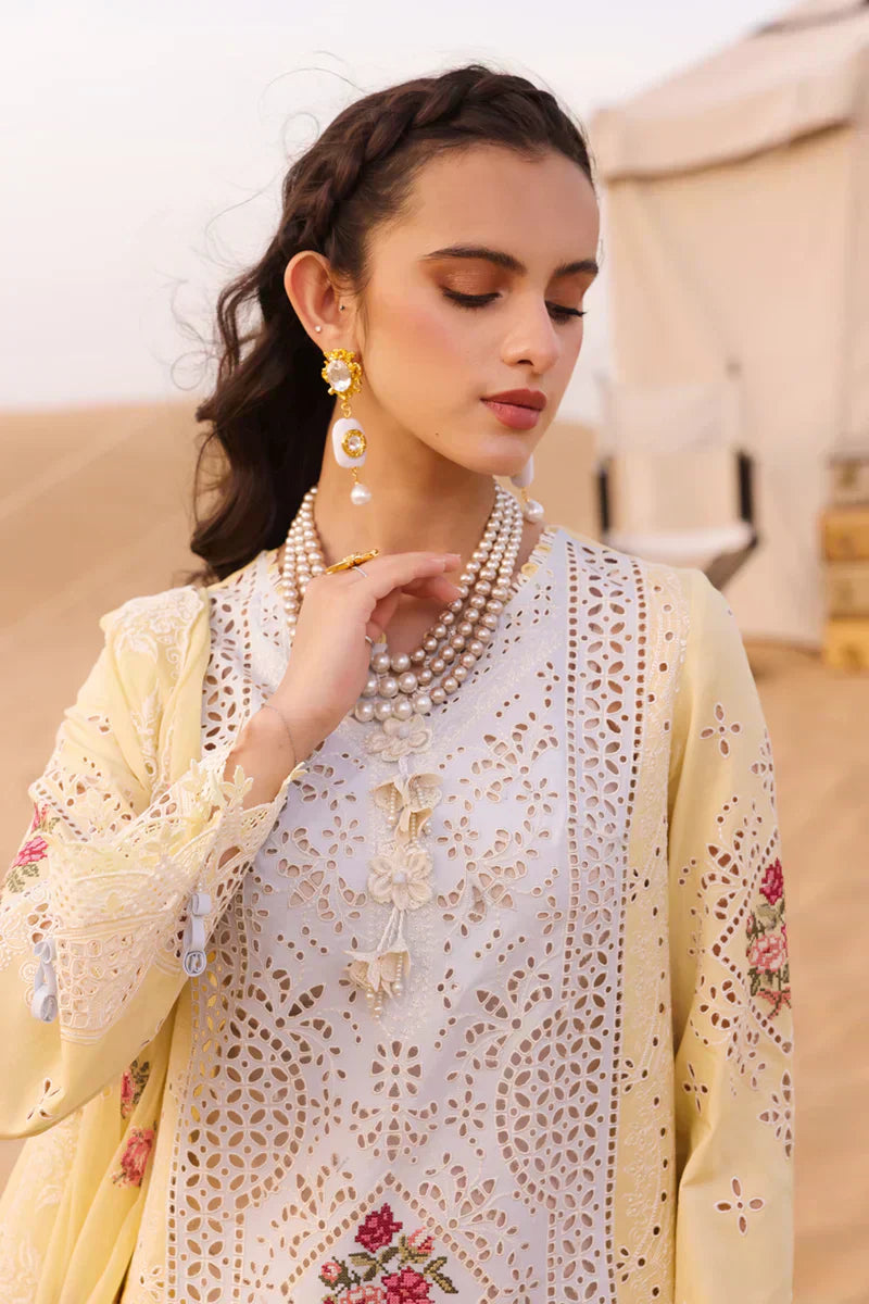 Qalamkar | Chikankari Eid Edit 24 | KM-01 NIAMH - House Of Anaya