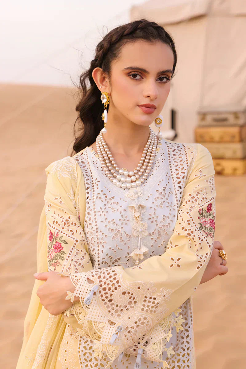 Qalamkar | Chikankari Eid Edit 24 | KM-01 NIAMH - House Of Anaya