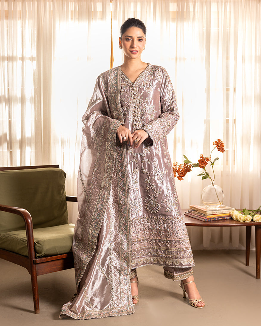 Mushq | Sunehri Lama Silk | Hamna