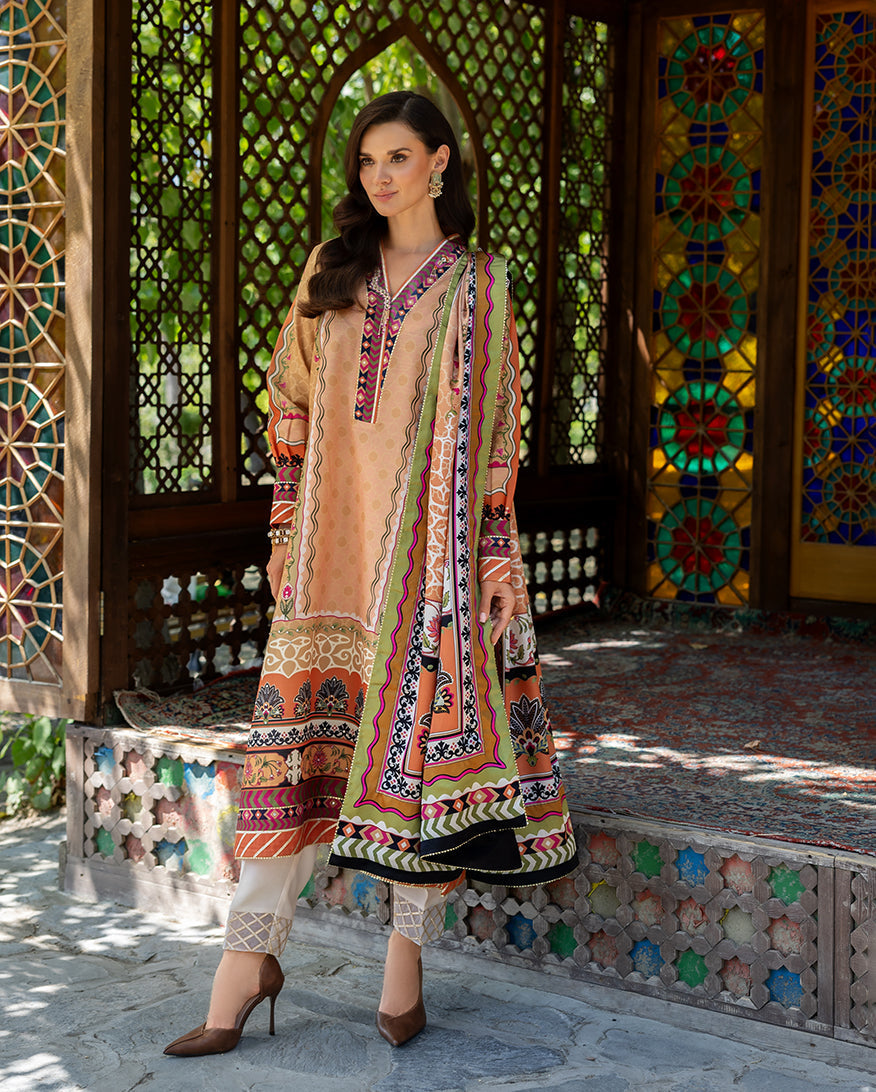 Mushq | Nirvana Printed Silk | Solara Crest