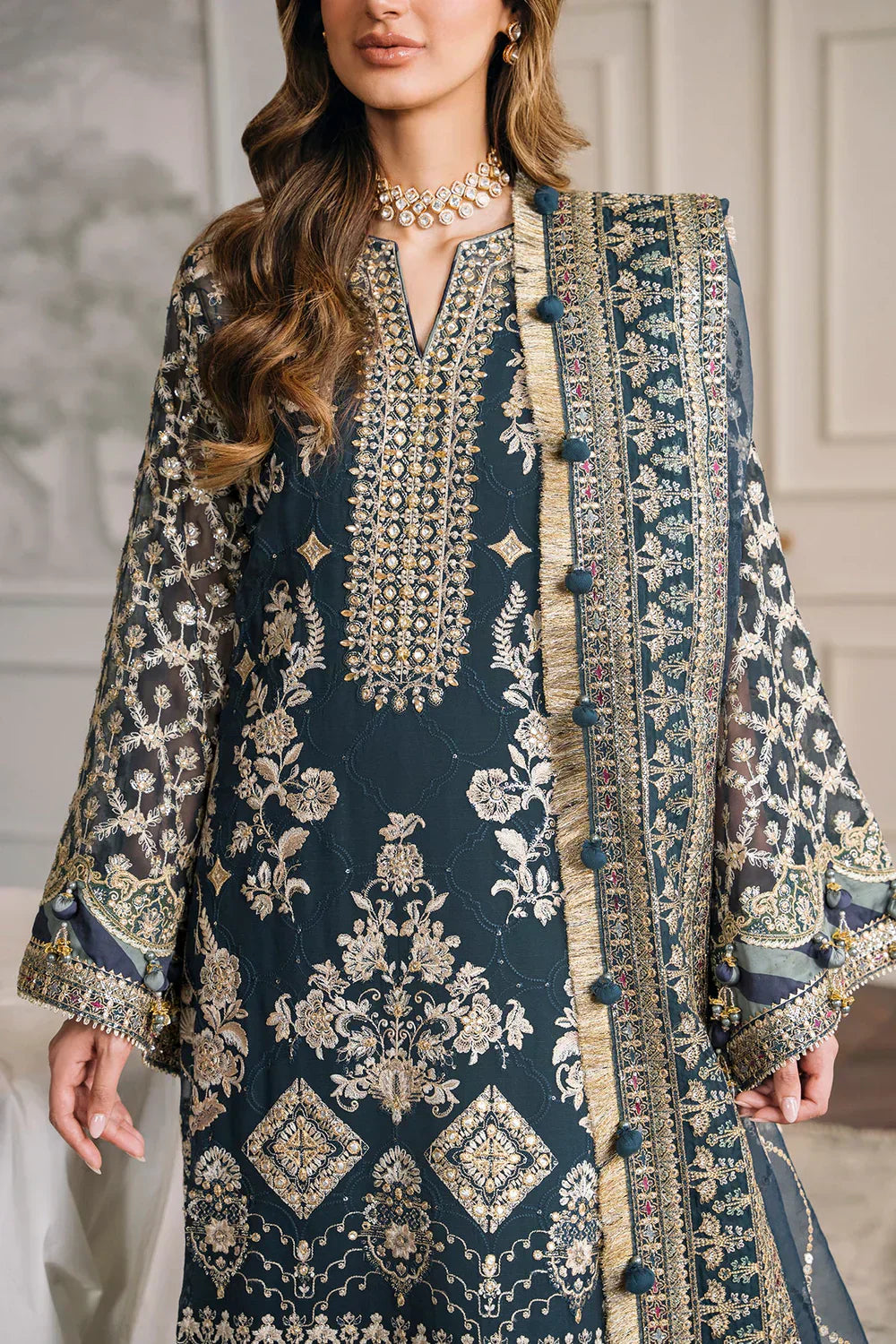 Baroque | Chantelle Embroidered Collection | CH12-01 - House Of Anaya