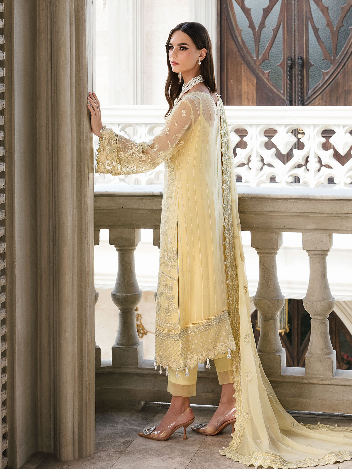 Gulaal | Embroidered Chiffon | SAHAR 04 - House Of Anaya