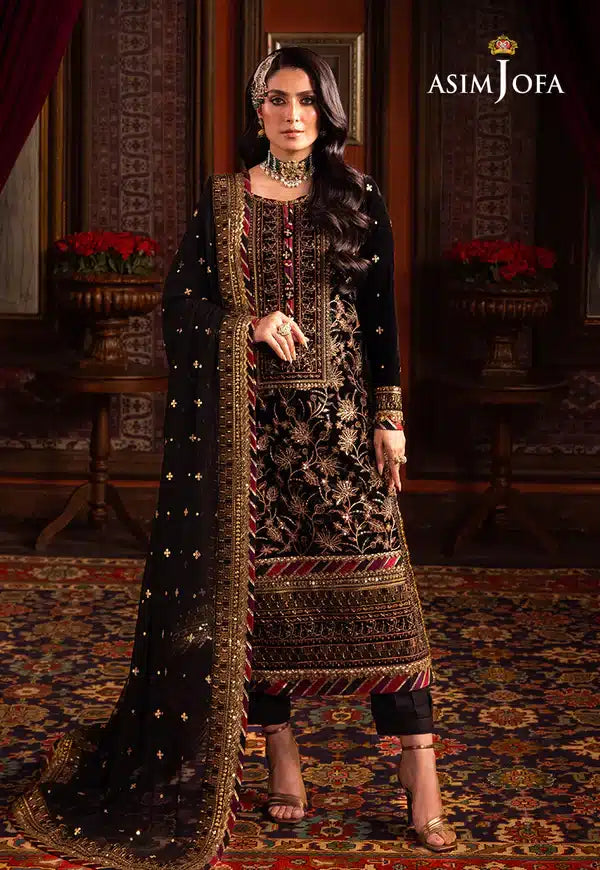 Asim Jofa | Makhmal Wedding Velvet 23 | AJMM-08 - House Of Anaya