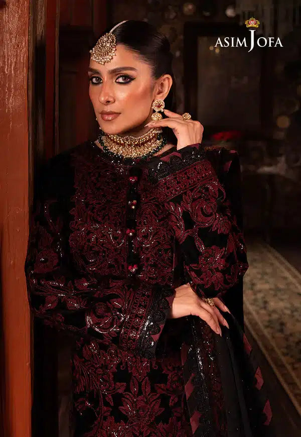 Asim Jofa | Makhmal Wedding Velvet 23 | AJMM-12 - House Of Anaya