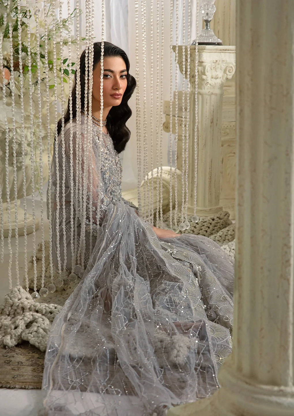 Elaf Premium | Evara Formals 24 | EFE-04 DOVE - House Of Anaya