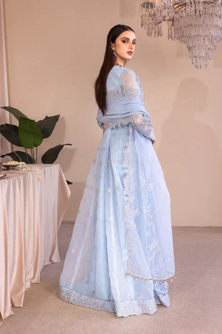 Emaan Adeel | Romansiyyah Luxury Formals 23 | RM-03 BLUE LAGOON - House Of Anaya