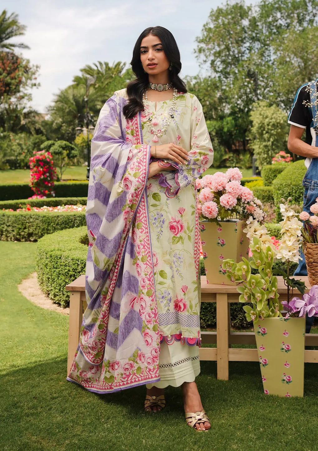 Elaf Premium | Printed Collection 24 | EEP-03B - Meadow Magic - House Of Anaya