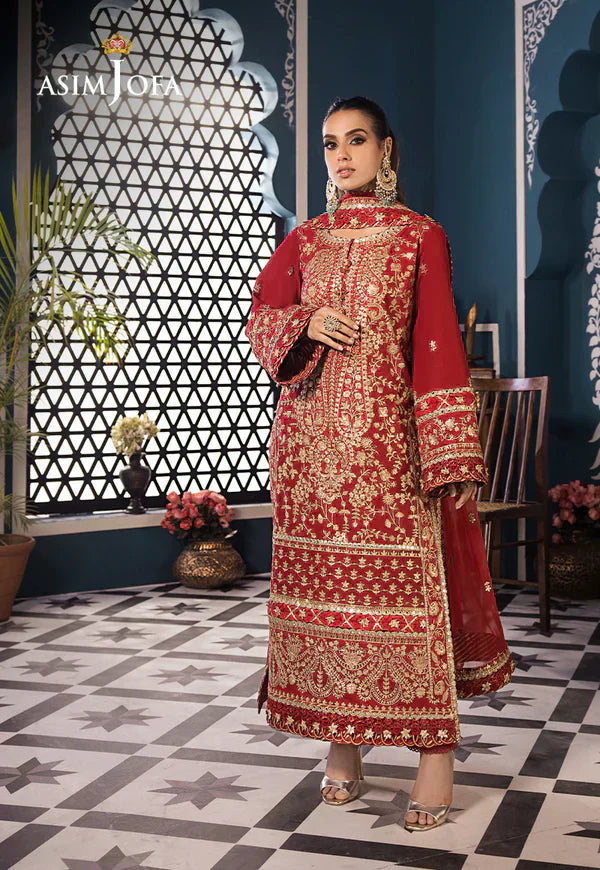 Asim Jofa | Fasana e Ishq Eid Luxury Lawn | AJFI-10 - House Of Anaya