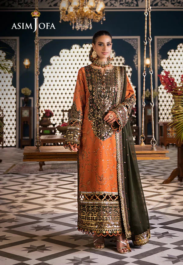 Asim Jofa | Fasana e Ishq Eid Luxury Lawn | AJFI-24 - House Of Anaya