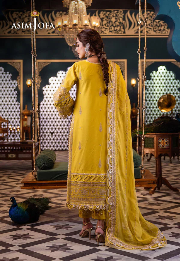 Asim Jofa | Fasana e Ishq Eid Luxury Lawn | AJFI-29 - House Of Anaya