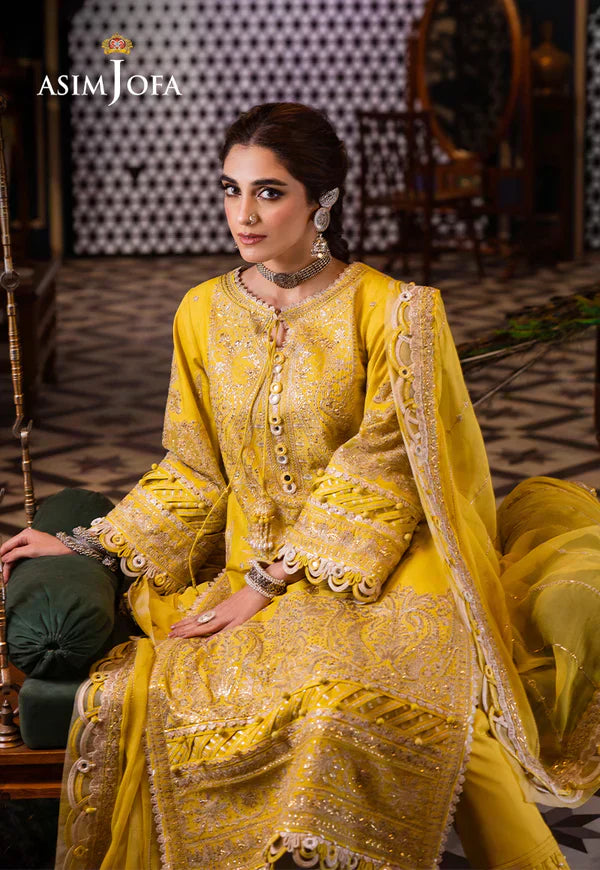Asim Jofa | Fasana e Ishq Eid Luxury Lawn | AJFI-29 - House Of Anaya