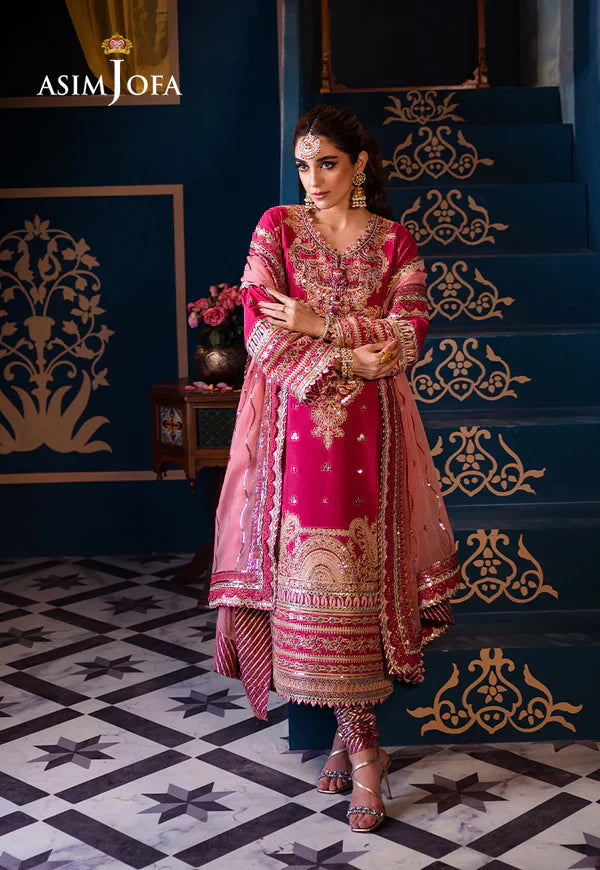 Asim Jofa | Fasana e Ishq Eid Luxury Lawn | AJFI-18 - House Of Anaya