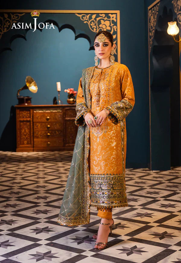 Asim Jofa | Fasana e Ishq Eid Luxury Lawn | AJFI-26 - House Of Anaya
