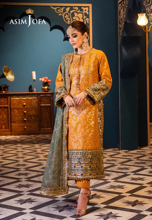 Asim Jofa | Fasana e Ishq Eid Luxury Lawn | AJFI-26 - House Of Anaya