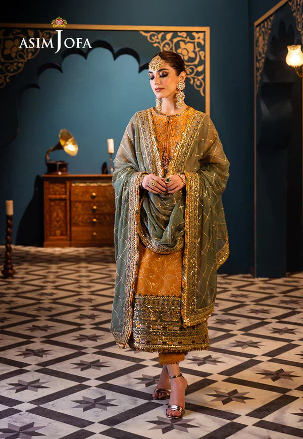 Asim Jofa | Fasana e Ishq Eid Luxury Lawn | AJFI-26 - House Of Anaya