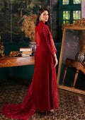 Zainab Chottani | Embroidered Velvet | SURKH D-05 - House of Zarish