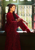 Zainab Chottani | Embroidered Velvet | SURKH D-05 - House of Zarish