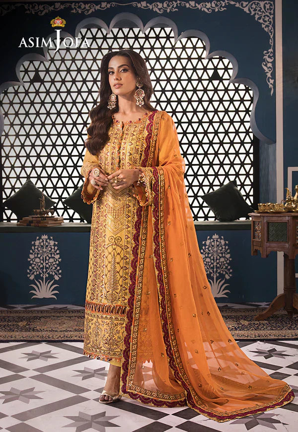 Asim Jofa | Fasana e Ishq Eid Luxury Lawn | AJFI-19 - House Of Anaya