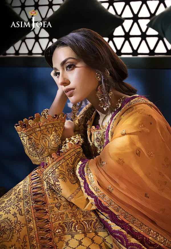 Asim Jofa | Fasana e Ishq Eid Luxury Lawn | AJFI-19 - House Of Anaya