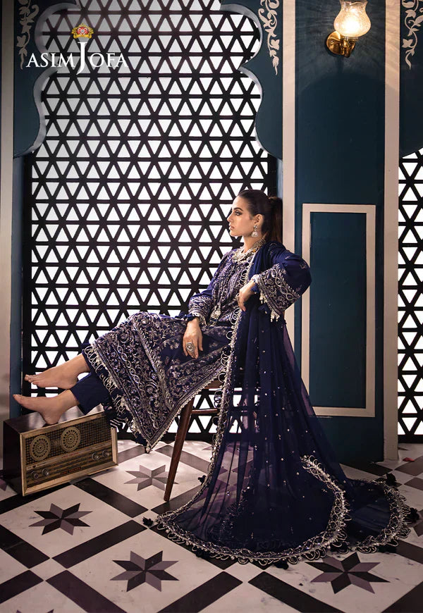 Asim Jofa | Fasana e Ishq Eid Luxury Lawn | AJFI-25 - House Of Anaya