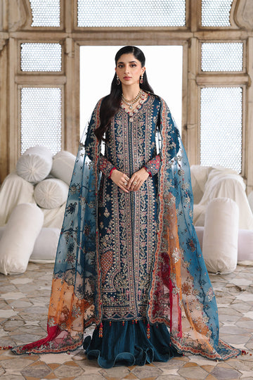 Qalamkar | Shadmaani Formals 25 | RH-02 NEELAM