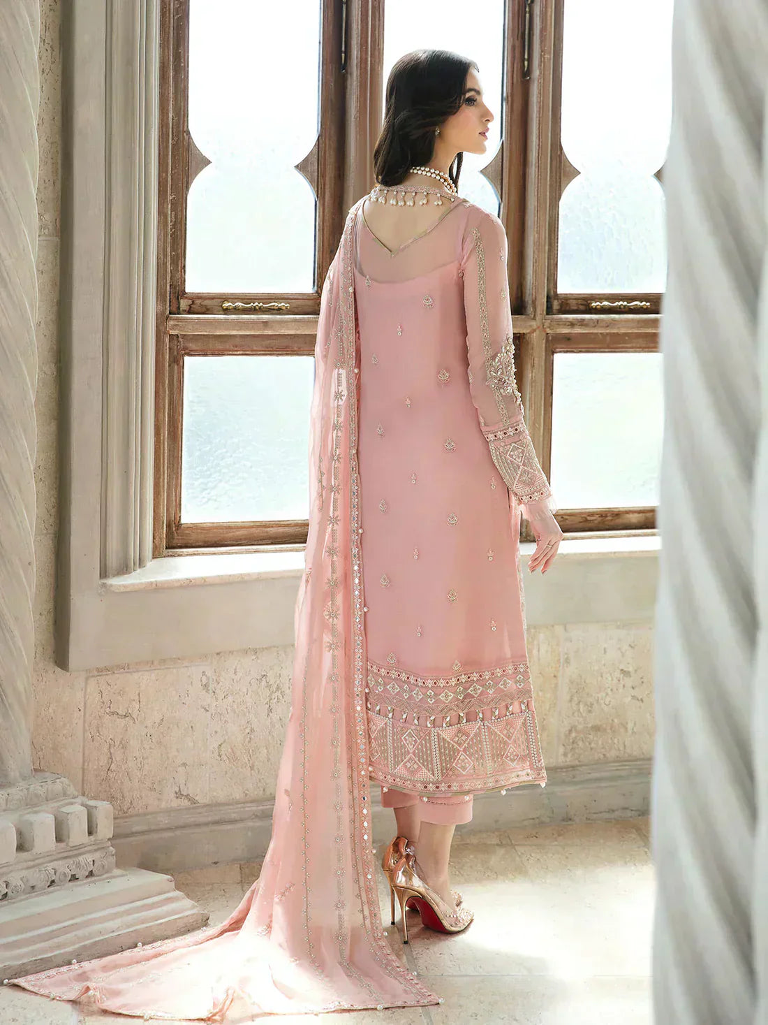 Gulaal | Embroidered Chiffon 23 | ISABELLA 01 - House Of Anaya