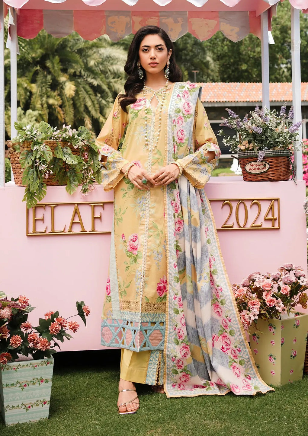 Elaf Premium | Printed Collection 24 | EEP-03A - Citrus Squad - House Of Anaya
