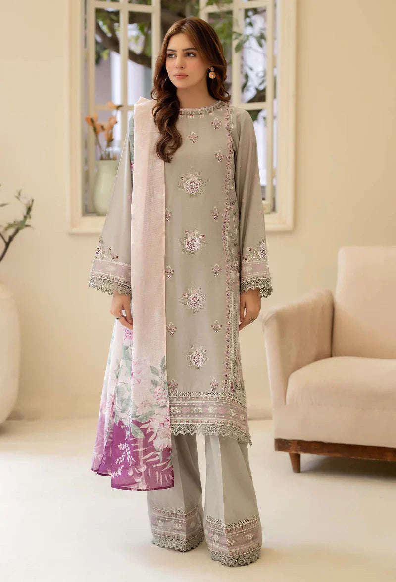 Adans Libas | Stitched Embroidered Lawn 3pc| LAWN 1216