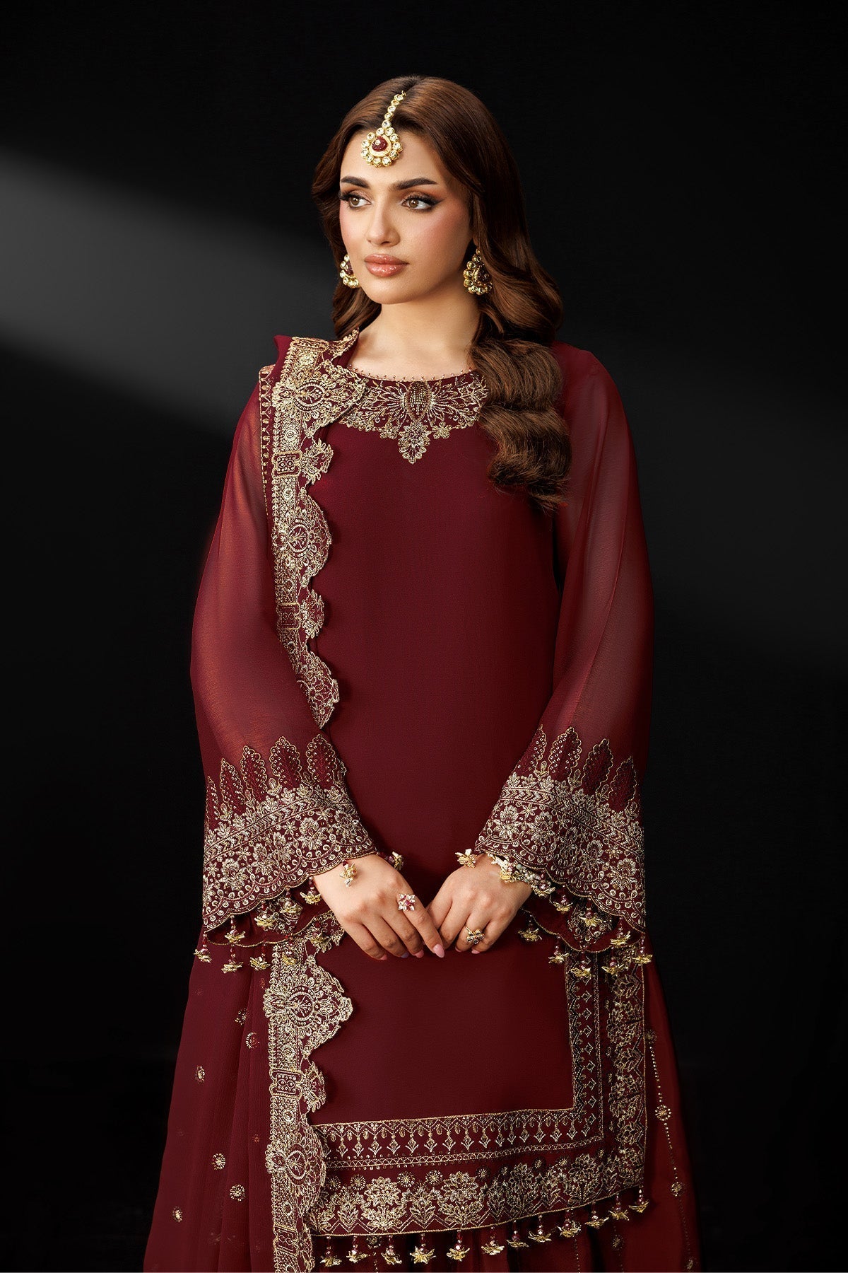 Alizeh | Dua Formals 26 | AF-DUA-3035-Marsala