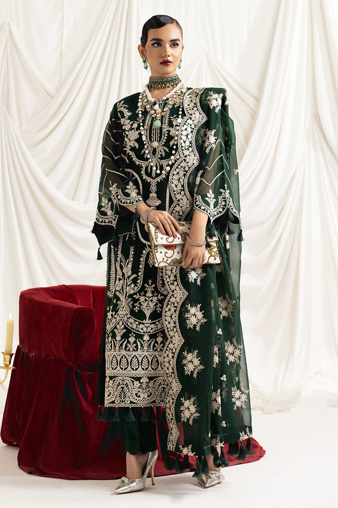 Alizeh | Formals Collection | Clara B (GREEN) - House Of Anaya