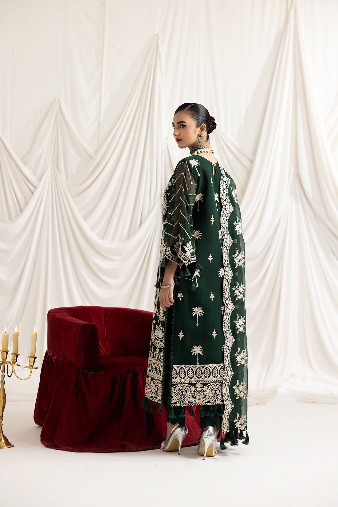 Alizeh | Formals Collection | Clara B (GREEN) - House Of Anaya