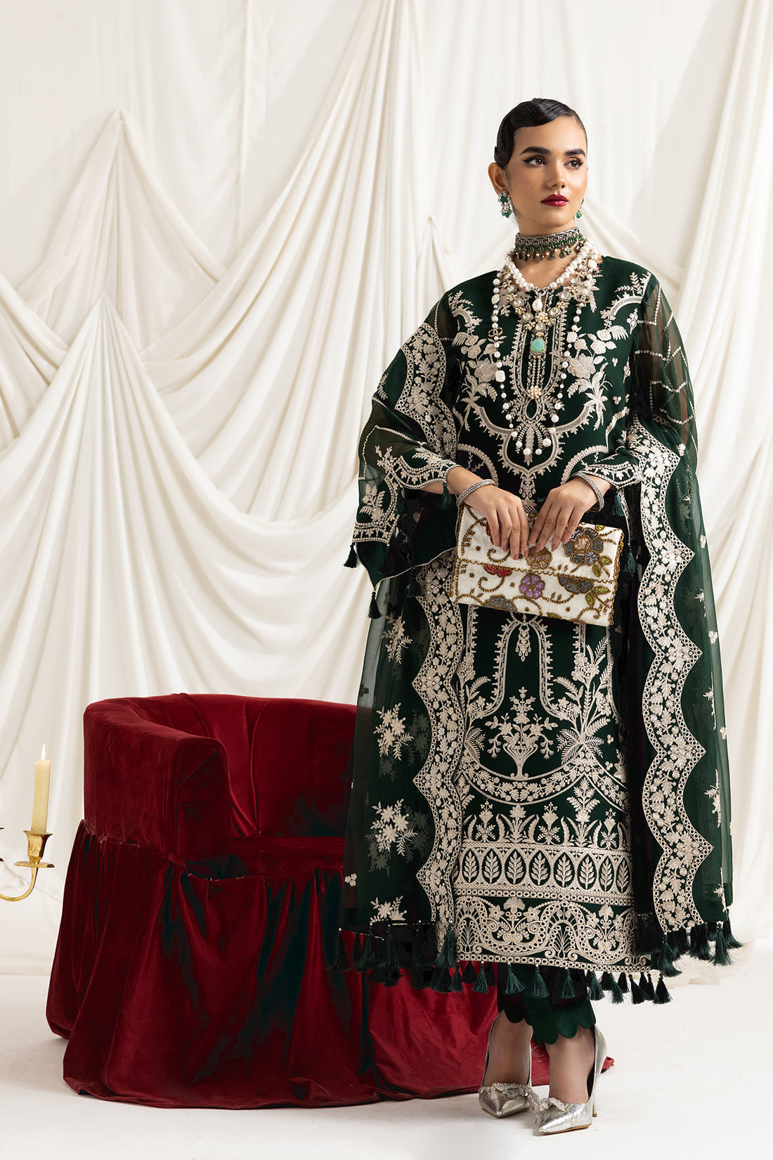 Alizeh | Formals Collection | Clara B (GREEN) - House Of Anaya