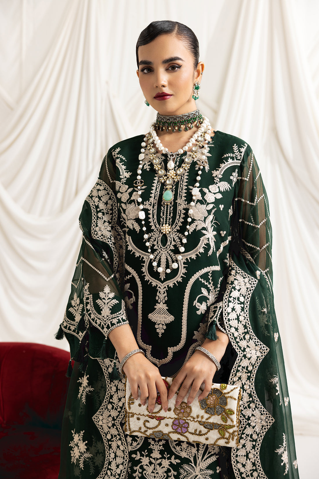 Alizeh | Formals Collection | Clara B (GREEN) - House Of Anaya