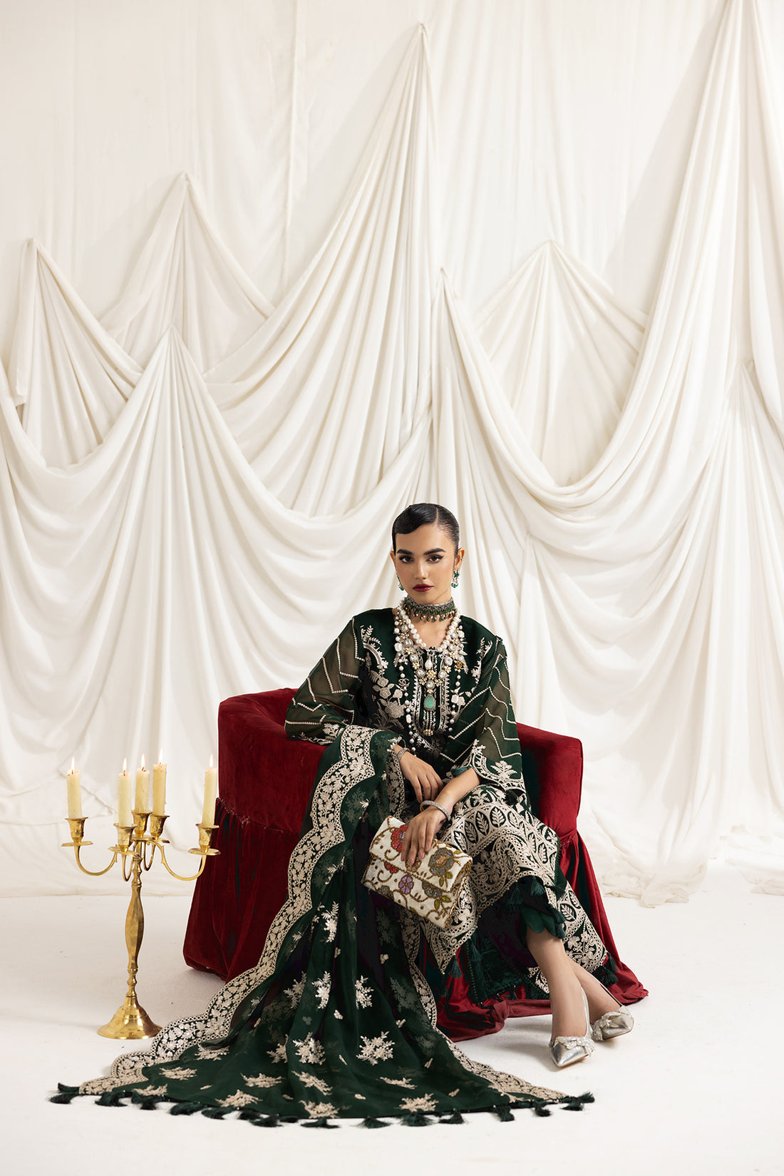 Alizeh | Formals Collection | Clara B (GREEN) - House Of Anaya