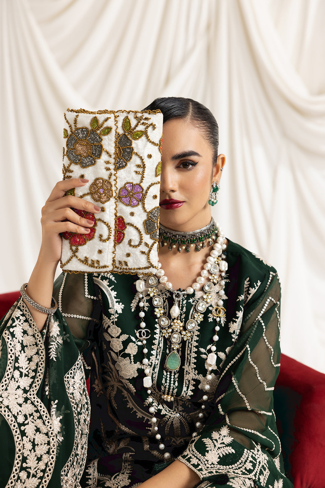 Alizeh | Formals Collection | Clara B (GREEN) - House Of Anaya