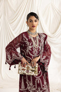 Alizeh | Formals Collection | Clara C (MAROON) - House Of Anaya
