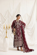 Alizeh | Formals Collection | Clara C (MAROON) - House Of Anaya