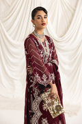 Alizeh | Formals Collection | Clara C (MAROON) - House Of Anaya